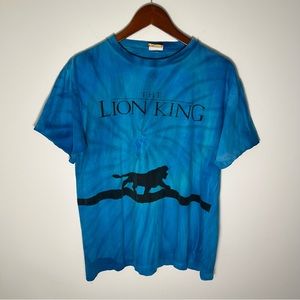 Vintage The Lion King Disney AOP Tie dye 90s Tee shirt